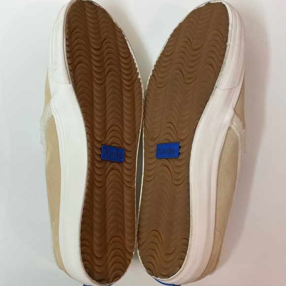 Keds Sz 8 Cream Suede Double Decker Slip Ons - Picture 6 of 6